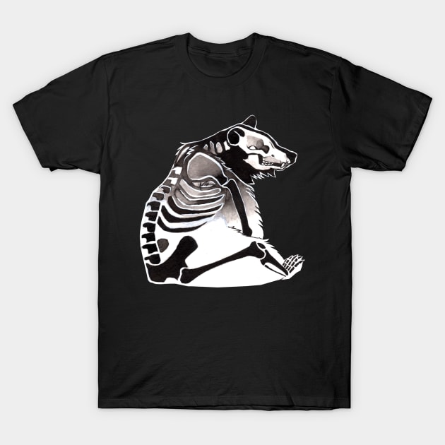 Skeleton bear T-Shirt by Thanda